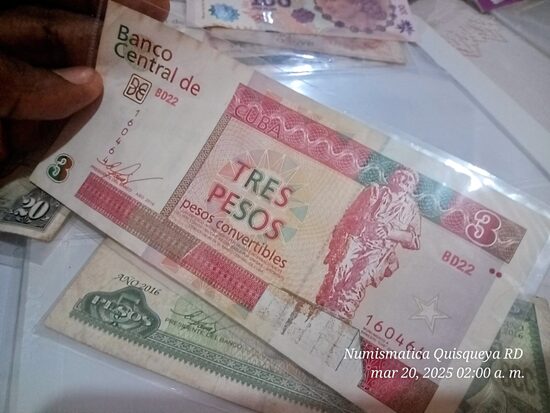 3 Pesos Cubanos Convertible 